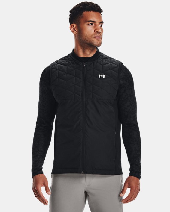 Men's ColdGear® Reactor Golf Vest, Black, pdpMainDesktop image number 0